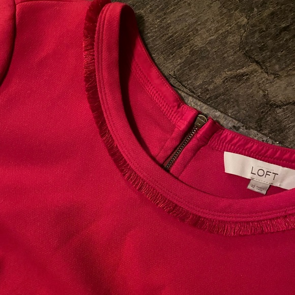 Pink Loft fringe shift dress - Picture 3 of 5